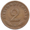 2 рейхспфеннига 1939 года G Германия
