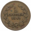 1 крейцер 1849 года Баден