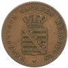2 пфеннига 1867 года Саксен-Мейнинген