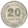 20 центов 1943 года Малайя
