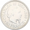10 франков 1966 года Монако «110 лет вступлению на престол Чарльза III»