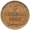 5 чентезимо 1935 года Сан-Марино