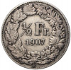 1/2 франка 1907 года Швейцария