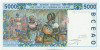 5000 франков 2002 года Западно-африканский валютный союз — литера C (Буркина-Фасо)