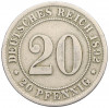 20 пфеннигов 1892 года A Германия