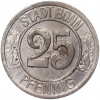 25 пфеннигов 1920 года Германия — город Бонн «Бетховен» (Нотгельд)