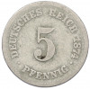 5 пфеннигов 1874 года F Германия