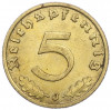 5 рейхспфеннигов 1938 года J Германия