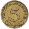 5 рейхспфеннигов 1939 года J Германия
