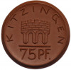75 пфеннигов 1921 года Германия — город Китцинген (Нотгельд)