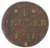 1 геллер 1821 года Франкфурт