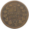 1 крейцер 1852 года Баден