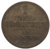 1 новый грош / 10 пфеннигов 1853 года Саксония