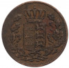 1/2 крейцера 1845 года Вюртемберг