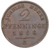 2 пфенига 1868 года B Пруссия