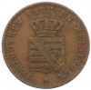2 пфеннига 1860 года Саксен-Мейнинген