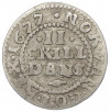2 скиллинга 1677 года Дания