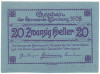 20 геллеров 1920 года Австрия — Кюрнберг (Нотгельд)