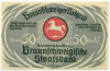 50 пфеннигов 1921 года Германия — Брауншвейг (Нотгельд)