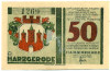 50 пфеннигов 1921 года Германия — Гарцгероде (Нотгельд)