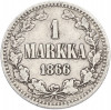 1 марка 1866 года Русская Финляндия
