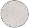 100 лир 1958 года Ватикан