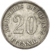 20 пфеннигов 1875 года А Германия