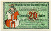 20 геллеров 1919 года Австрия — Эфердинг (Нотгельд)