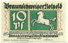 10 пфеннигов 1921 года Германия — Брауншвейг (Нотгельд)