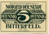 5 пфеннигов 1921 года Германия — Биттерфельд (Нотгельд)