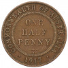 1/2 пенни 1917 года Австралия