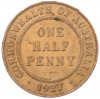 1/2 пенни 1927 года Австралия