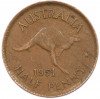 1/2 пенни 1951 года Австралия
