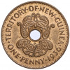 1 пенни 1936 года Британская Новая Гвинея