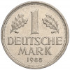 1 марка 1988 года F Западная Германия (ФРГ)