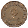 2 рейхспфеннига 1936 года D Германия