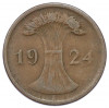 2 рентенпфеннига 1924 года F Германия