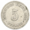 5 пфеннигов 1908 года A Германия