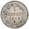 1 крейцер 1862 года Франкфурт