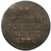 1 пфенниг 1772 года Саксен-Кобург-Заальфельд