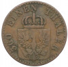 1 пфенниг 1861 года A Пруссия