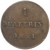 1 кваттрино 1854 года Тоскана