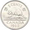 5 центов 1963 года Канада