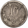 10 сентаво 1886 года Мексика