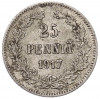 25 пенни 1917 года Русская Финляндия — Орел без корон (Временное правительство)