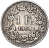 1 франк 1906 года Швейцария