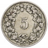 5 раппенов 1907 года Швейцария