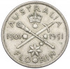 1 флорин 1951 года Австралия «50 лет Федерации»
