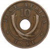 10 центов 1951 года Британская Восточная Африка