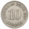 10 пфеннигов 1907 года A Германия